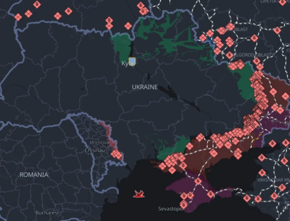 Карта бойових дій в Україні: актуальна ситуація на фронті