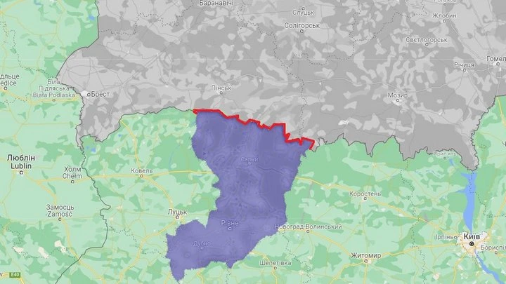 Межі та сусіди Рівненщини